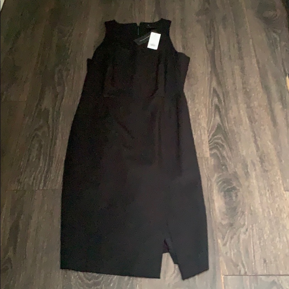 Black midi dress
